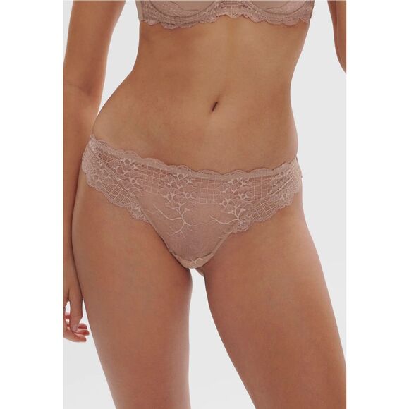 Simone Perele NWT Reve Scalloped Lace Tanga Panty XS(1) - Picture 6 of 8
